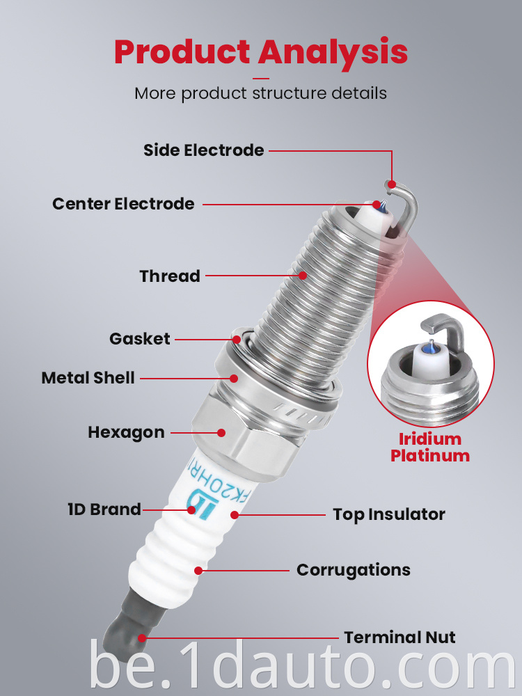 Car Double Iridium Spark Plug for Toyota